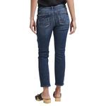 Women's Silver Jeans Co. Elyse Crop Ankle Slim Fit Straight Ankle Jeans - Thumbnail 3 of 3
