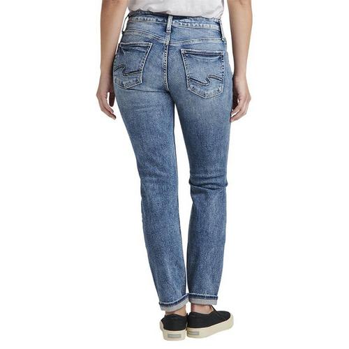 Women's Silver Jeans Co. Plus Size Plus Size Boyfriend Ankle Relaxed Fit Straight Ankle Jeans - Primary Image