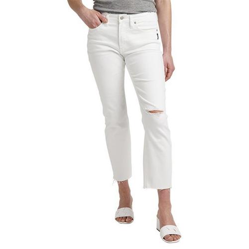 Women's Silver Jeans Co. Silver Most Wanted Crop Ankle Straight Ankle Jeans - Primary Image
