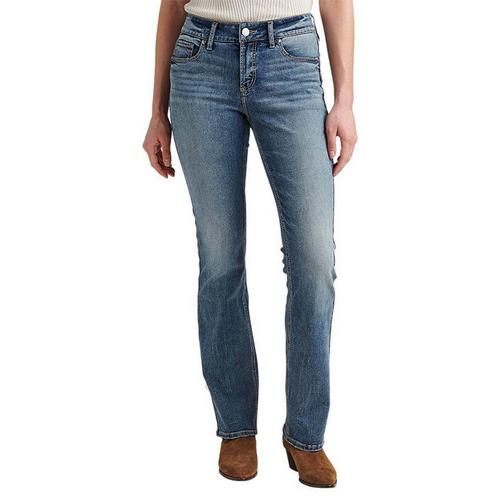 Women's Silver Jeans Co. Elyse Slim Fit Bootcut Long Jeans - Primary Image