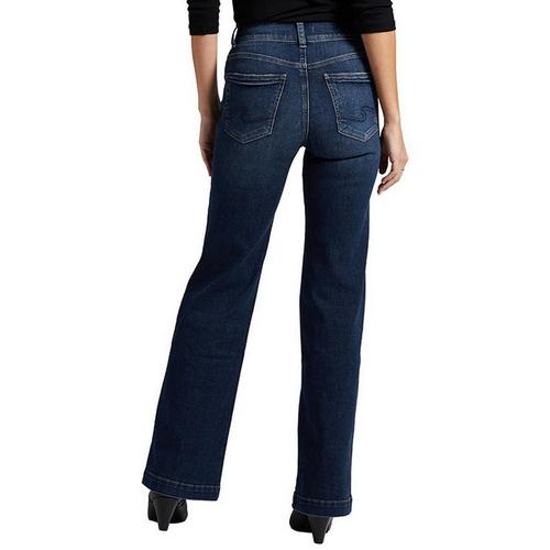 Women's Silver Jeans Co. Avery Trouser Curvy Wide Leg Jeans - Primary Image