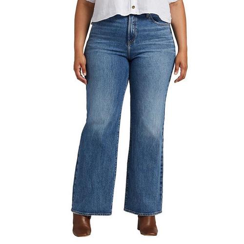 Women's Silver Jeans Co. Plus Highly Desirable Slim Fit Wide Leg Jeans - Primary Image