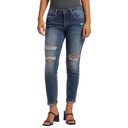 Women's Silver Jeans Co. Plus Size Curvy Boyfriend Jeans - Primary Image