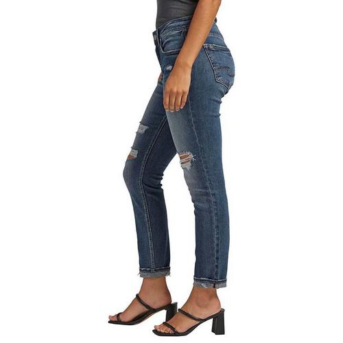 Women's Silver Jeans Co. Plus Size Curvy Boyfriend Jeans - Primary Image