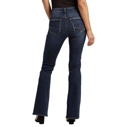 Women's Silver Jeans Co. Suki Button-Up Curvy Bootcut Long Jeans - Primary Image