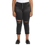 Women's Silver Jeans Co. Plus Size Plus Size Classic Ankle Slim Fit Boyfriend Ankle Jeans - Thumbnail 1 of 3