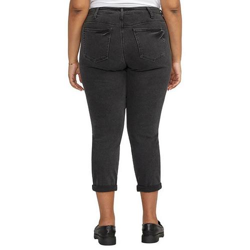 Women's Silver Jeans Co. Plus Size Plus Size Classic Ankle Slim Fit Boyfriend Ankle Jeans - Primary Image