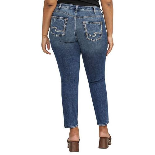 Women's Silver Jeans Co. Plus Size Britt Curvy Straight Jeans - Primary Image