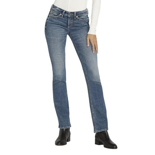 Women's Silver Jeans Co. Tuesday Faded Slim Fit Bootcut Jeans - Primary Image