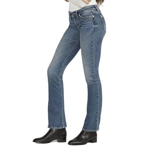 Women's Silver Jeans Co. Tuesday Faded Slim Fit Bootcut Jeans - Primary Image