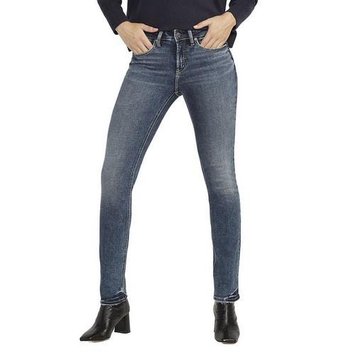 Women's Silver Jeans Co. Suki Faded Curvy Straight Jeans - Primary Image