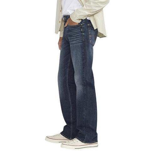 Men's Silver Jeans Co. Zac Relaxed Fit Straight Jeans - Primary Image