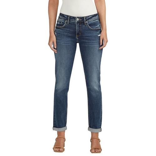 Women's Silver Jeans Co. Ankle Relaxed Fit Boyfriend Jeans - Primary Image