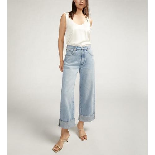 Women's Silver Jeans Co. Baggy Relaxed Fit Wide Leg Jeans - Primary Image