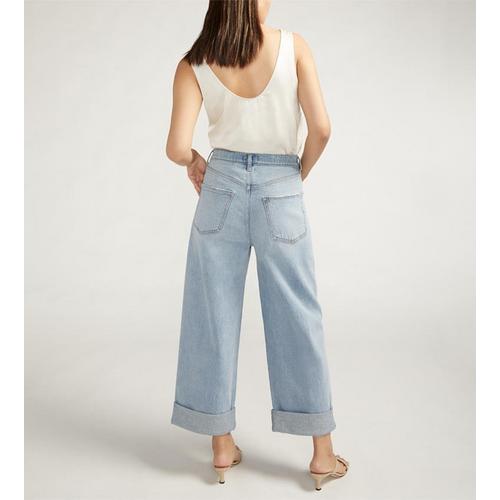 Women's Silver Jeans Co. Baggy Relaxed Fit Wide Leg Jeans - Primary Image