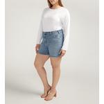Women's Silver Jeans Co. Plus Size Plus Size Sure Thing Carpenter Jean Shorts - Thumbnail 6 of 6