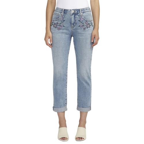 Women's JAG Jeans Carter Slim Fit Straight Cropped Jeans - Primary Image