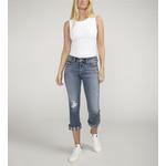 Women's Silver Jeans Co. Plus Size Suki USA Detail Curvy Straight Jeans - Thumbnail 4 of 4