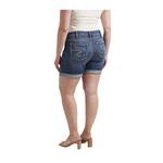 Women's Silver Jeans Co. Plus Size Plus Size Boyfriend Rise Power Stretch Jean Shorts - Thumbnail 2 of 6