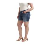 Women's Silver Jeans Co. Plus Size Plus Size Boyfriend Rise Power Stretch Jean Shorts - Thumbnail 4 of 6
