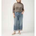 Women's Silver Jeans Co. Plus Size Plus Size 90s Baggy Loose Fit Wide Leg Jeans - Thumbnail 4 of 4