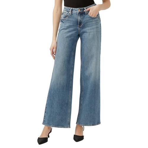 Women's Silver Jeans Co. Suki Curvy Wide Leg Jeans - Primary Image