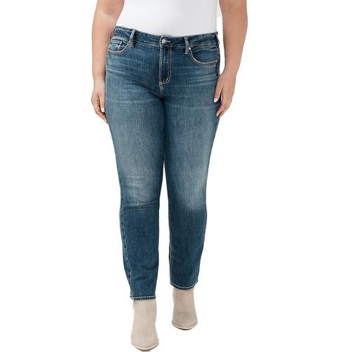 Women's Silver Jeans Co. Plus Size Suki Curvy Straight Jeans - Primary Image