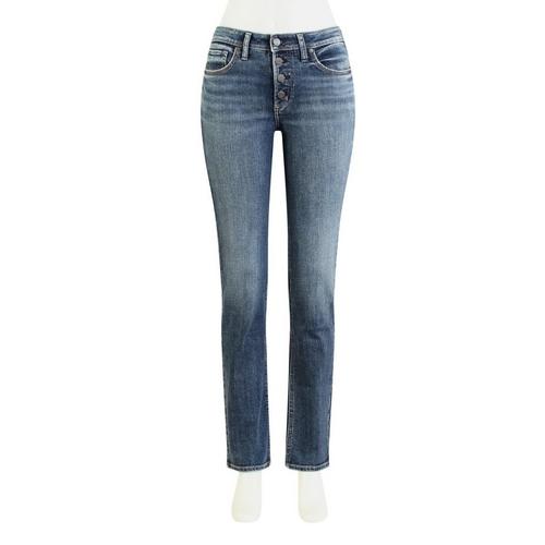Women's Silver Jeans Co. Most Wanted Slim Fit Straight Jeans - Primary Image