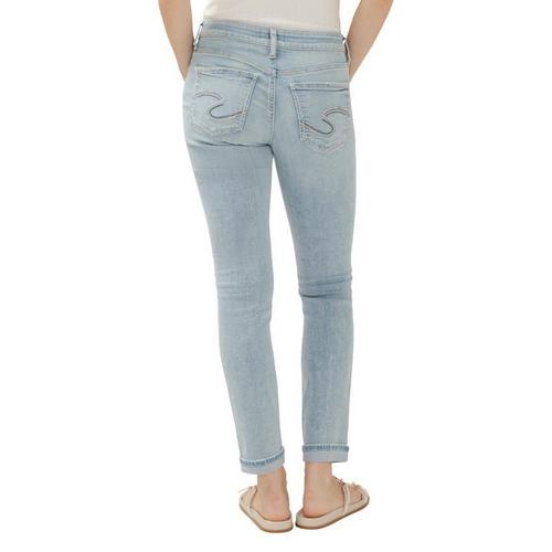 Women's Silver Jeans Co. Skinny Slim Fit Girlfriend Jeans - Primary Image