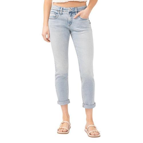 Women's Silver Jeans Co. Power Slim Fit Girlfriend Jeans - Primary Image