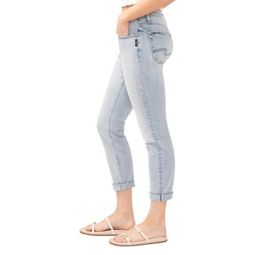Women's Silver Jeans Co. Power Slim Fit Girlfriend Jeans - Primary Image