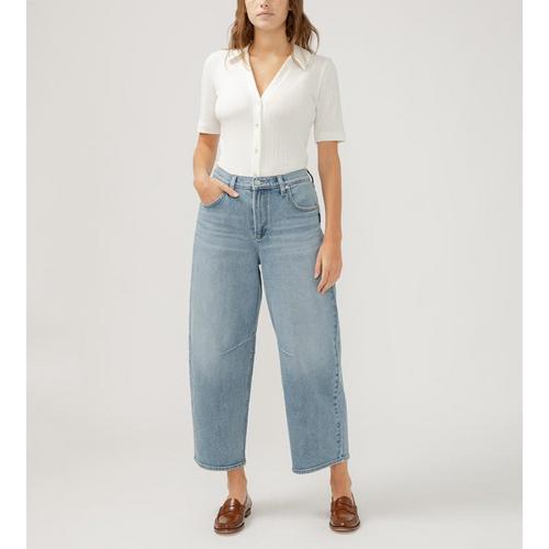 Women's Silver Jeans Co. Ankle Relaxed Fit Barrel Ankle Jeans - Primary Image