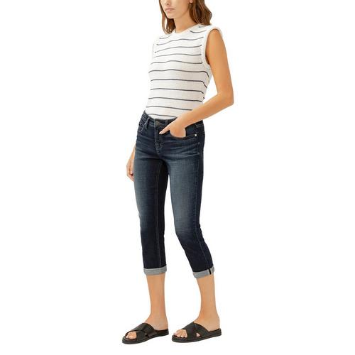 Women's Silver Jeans Co. Elyse Luxe Capri Skinny Jeans - Primary Image