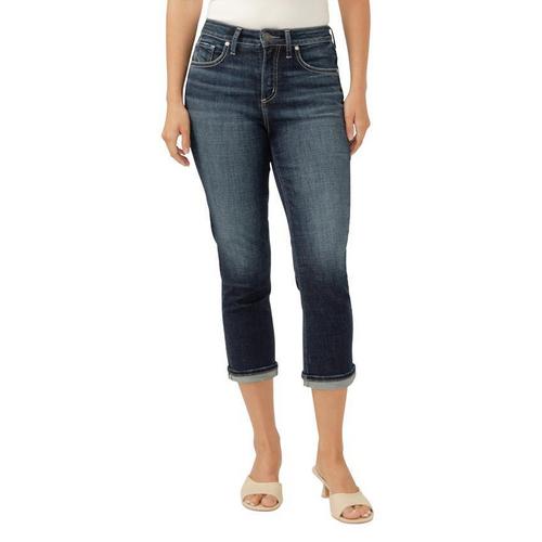 Women's Silver Jeans Co. Avery Capri Curvy Straight Capri Jeans - Primary Image