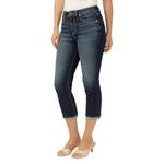 Women's Silver Jeans Co. Avery Capri Curvy Straight Capri Jeans - Thumbnail 3 of 6