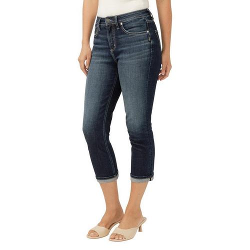 Women's Silver Jeans Co. Avery Capri Curvy Straight Capri Jeans - Primary Image