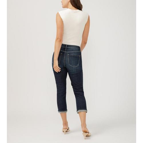 Women's Silver Jeans Co. Avery Capri Curvy Straight Capri Jeans - Primary Image