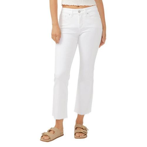 Women's Silver Jeans Co. Suki Luxe Kick Curvy Flare Cropped Jeans - Primary Image