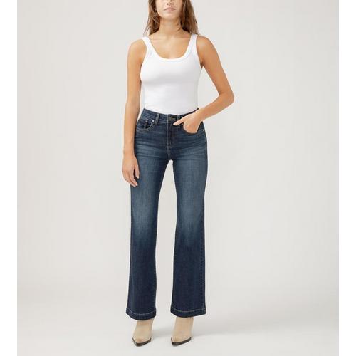 Women's Silver Jeans Co. Avery Trouser Curvy Wide Leg Jeans - Primary Image
