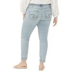 Women's Silver Jeans Co. Plus Size Power Slim Fit Girlfriend Jeans - Thumbnail 2 of 4