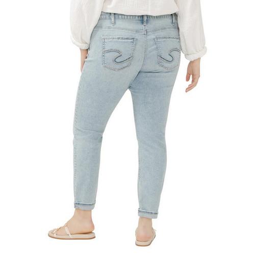 Women's Silver Jeans Co. Plus Size Power Slim Fit Girlfriend Jeans - Primary Image