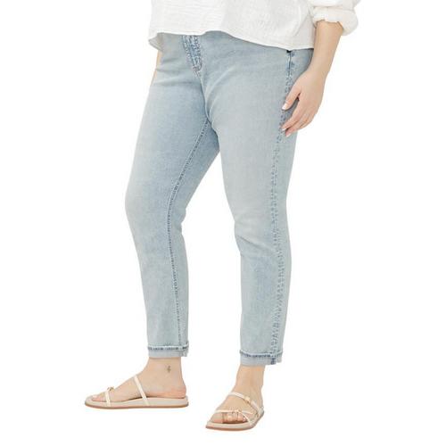 Women's Silver Jeans Co. Plus Size Power Slim Fit Girlfriend Jeans - Primary Image
