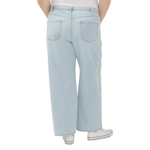 Women's Silver Jeans Co. Plus Size Plus Size Be Drawstring Relaxed Fit Wide Leg Jeans - Primary Image