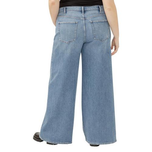 Women's Silver Jeans Co. Plus Size Plus Size Highly Desirable Ultra Relaxed Fit Wide Leg Jeans - Primary Image