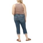 Women's Silver Jeans Co. Plus Size Suki Luxe Capri Slim Fit Straight Jeans - Thumbnail 2 of 4