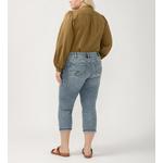 Women's Silver Jeans Co. Plus Size Suki Curvy Straight Capri Jeans - Thumbnail 5 of 5