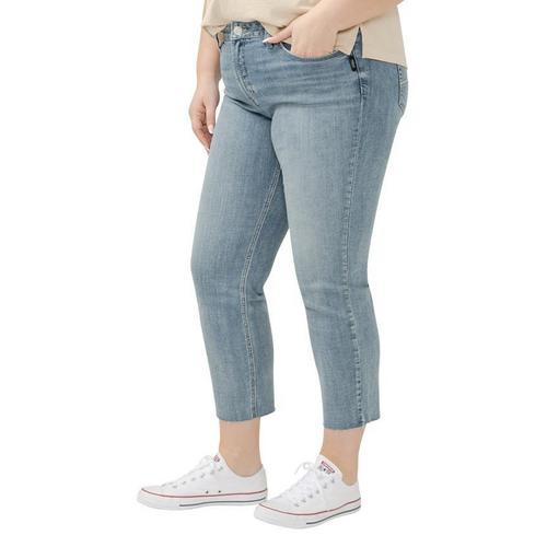 Women's Silver Jeans Co. Plus Size Suki Curvy Straight Ankle Jeans - Primary Image