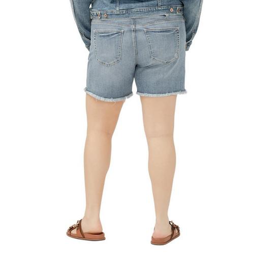 Women's Silver Jeans Co. Plus Size Plus Size Boyfriend Rise Power Stretch Jean Shorts - Primary Image