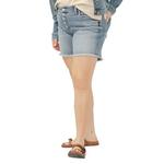 Women's Silver Jeans Co. Plus Size Plus Size Boyfriend Rise Power Stretch Jean Shorts - Thumbnail 3 of 4