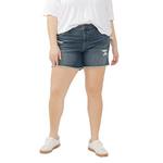Women's Silver Jeans Co. Plus Size Plus Size Suki Luxe Stretch Jean Shorts - Thumbnail 1 of 6